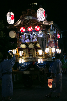 熊谷うちわ祭り弥生町区の屋台